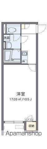 クレイノエクシード東員(1K/2階)の間取り写真