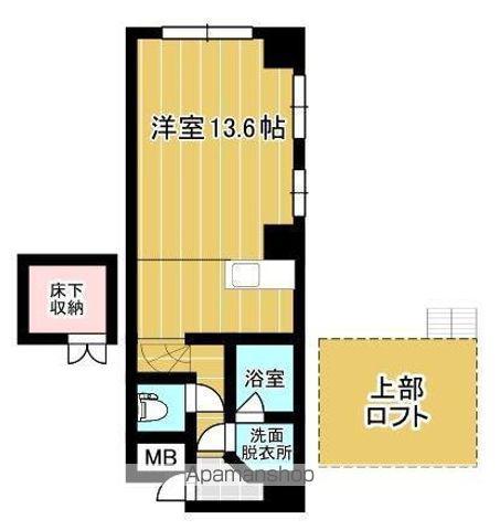 メゾン ド ブランシュ 南林寺(ワンルーム/3階)の間取り写真