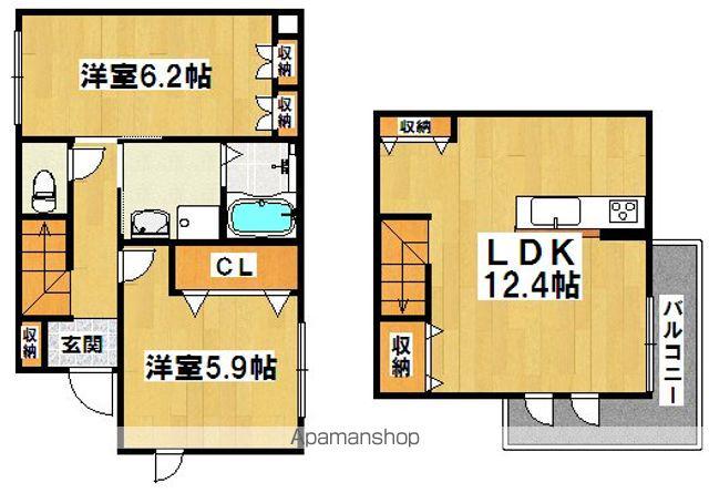 ドルフファミリア(2LDK/1階)の間取り写真