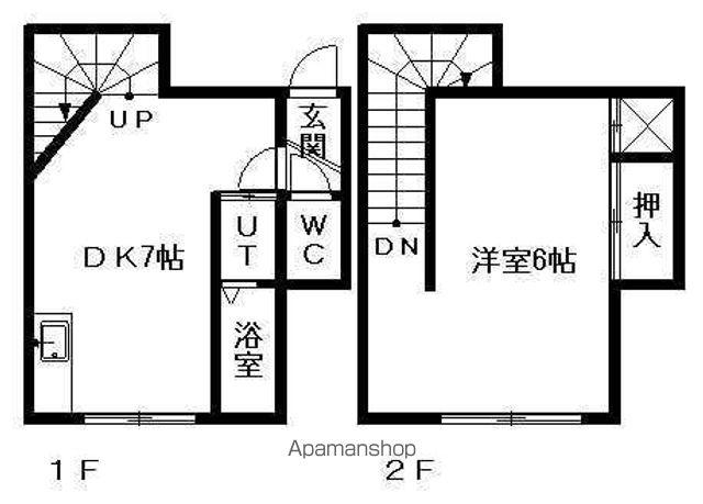 アーバン苗穂(1DK/1階)の間取り写真