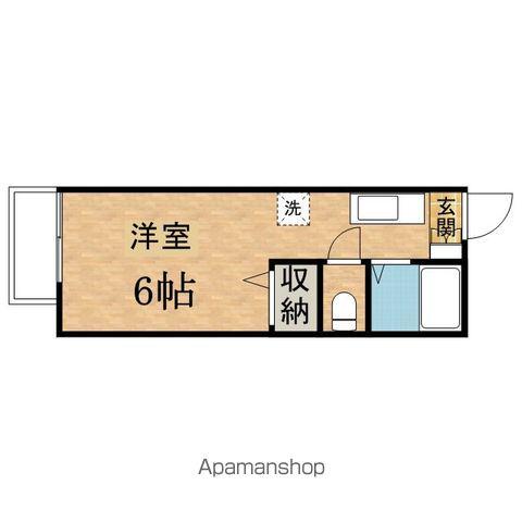 コーポ扇(ワンルーム/1階)の間取り写真