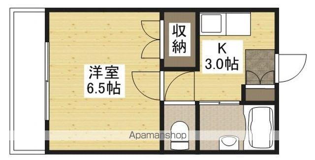 新庄リバービル(1K/4階)の間取り写真