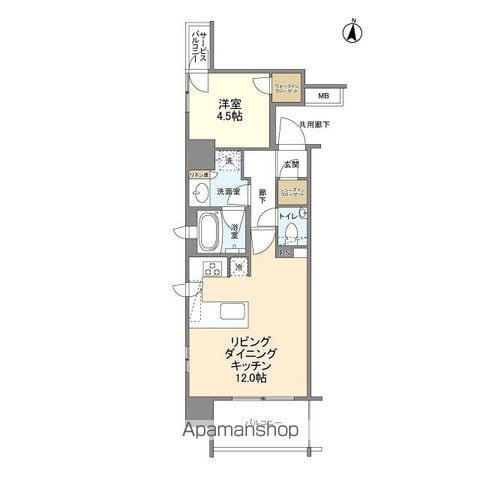 JP NOIE 阿佐ヶ谷(1LDK/5階)の間取り写真