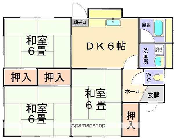 つくばエクスプレス つくば駅 徒歩20分 1階建 築43年(3DK)の間取り写真