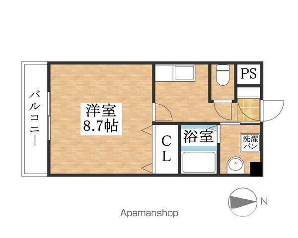 YSハイツ万代(1K/2階)の間取り写真