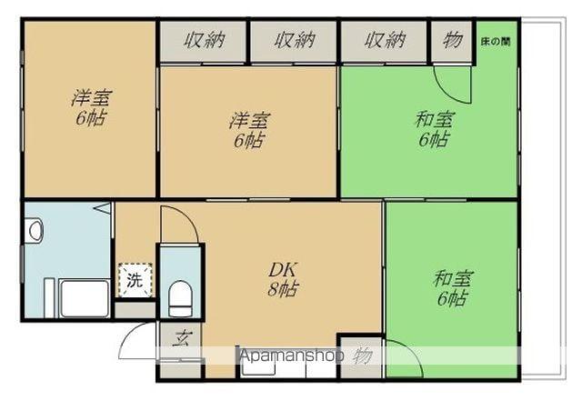 幸町菅原マンション(4DK/3階)の間取り写真