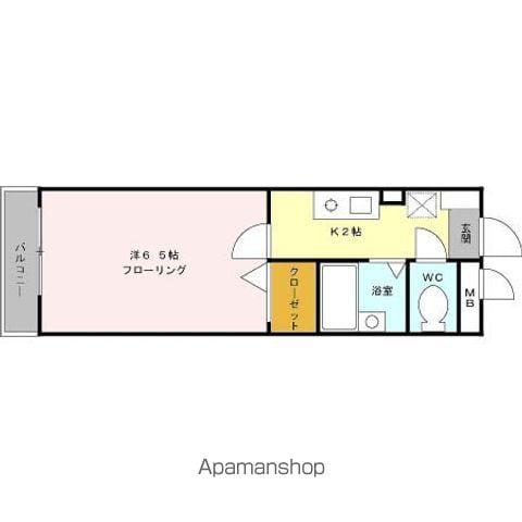 クリエイティブ12(1K/3階)の間取り写真