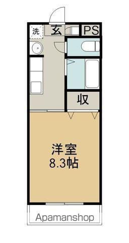 リベルテⅡ(1K/1階)の間取り写真
