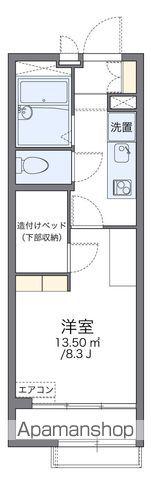 レオパレスヴィラ ノーバⅡ(1K/2階)の間取り写真
