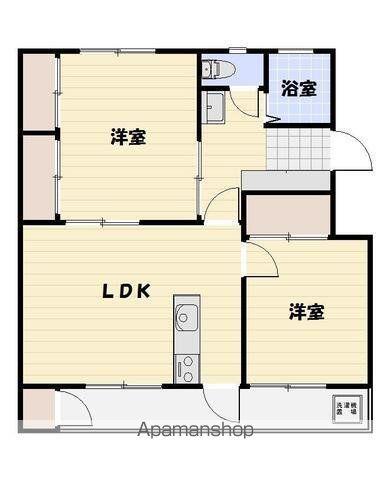 藤絹600(2LDK/3階)の間取り写真