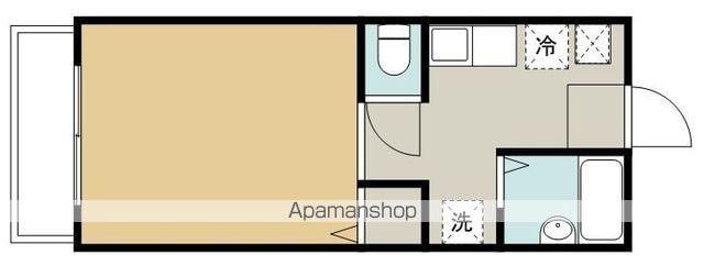 グランシャトー吉原(1K/4階)の間取り写真
