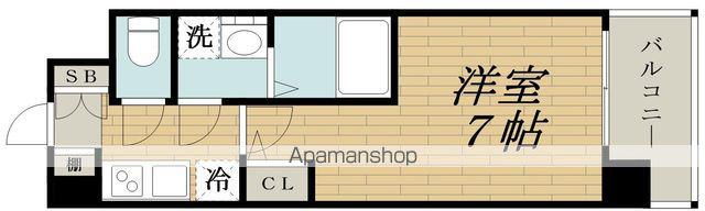 スプランディッドⅡ(1K/10階)の間取り写真