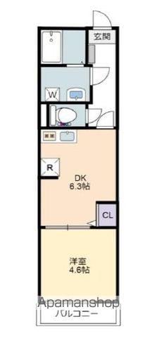 UMEX千葉(1DK/1階)の間取り写真