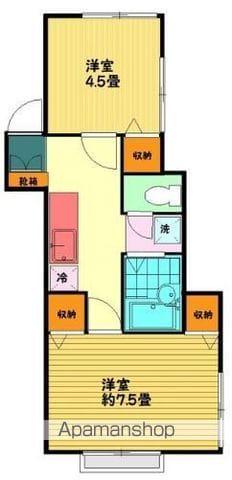 ル・フレグランス(2K/1階)の間取り写真