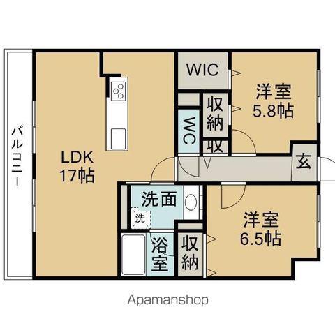 MAISON DE COEUR(2LDK/1階)の間取り写真