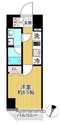 SHOKEN RESIDENCE 横浜関内(1K/4階)の間取り写真
