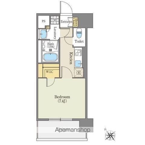 エディアン千種(1K/2階)の間取り写真