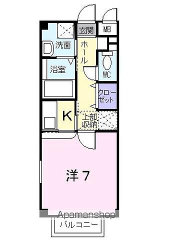 ストラーダ385(1K/1階)の間取り写真