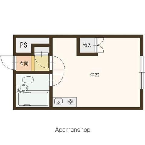 コイデハイツ(ワンルーム/3階)の間取り写真