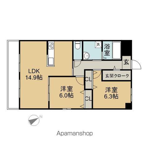 BEL FIORE千種(2LDK/3階)の間取り写真