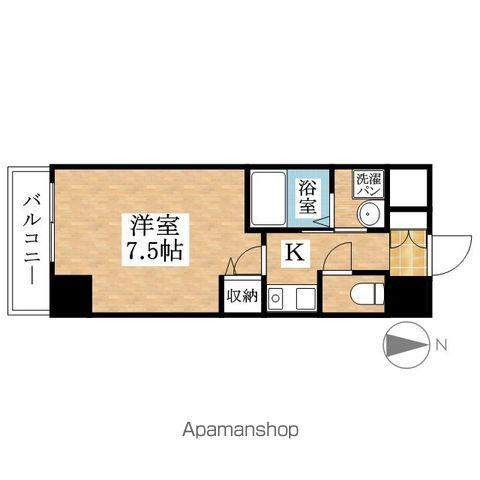 ITALIAN第九平松マンション(1K/5階)の間取り写真