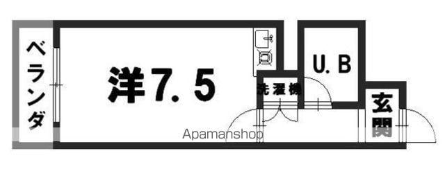 ライオンズマンション西霞町第2(ワンルーム/10階)の間取り写真