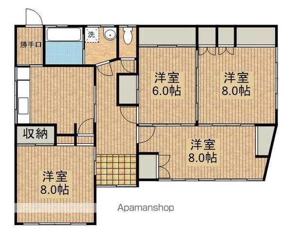 東北本線 盛岡駅 徒歩21分 1階建 築40年(4DK)の間取り写真