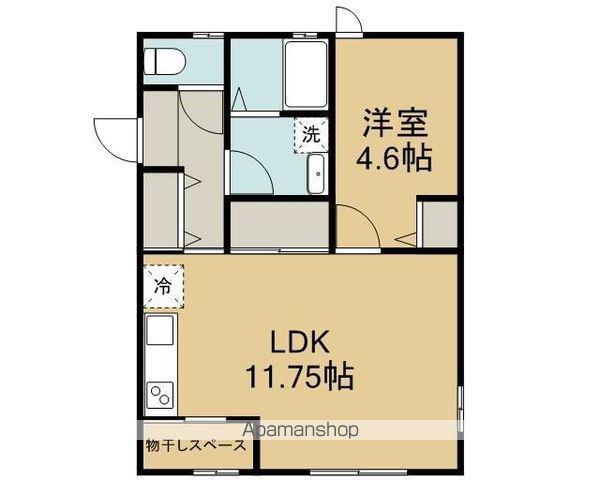 K・TハウスⅡ(1LDK/1階)の間取り写真