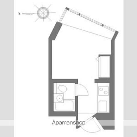 スタジオ 明泉(ワンルーム/4階)の間取り写真