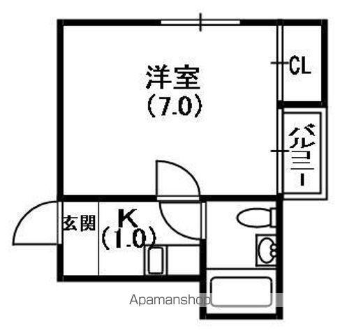 MPLAZA滝井駅前壱番館(1K/2階)の間取り写真