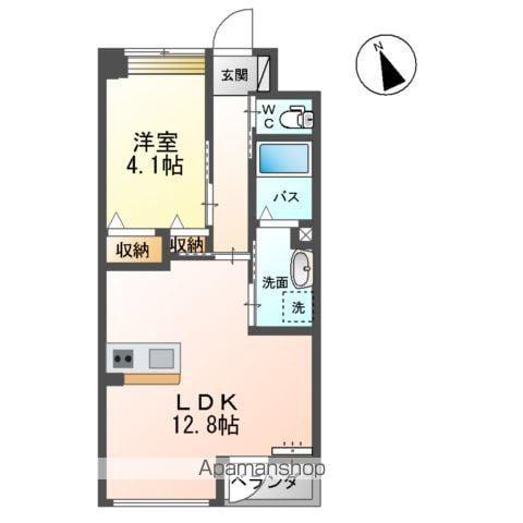 アクティブシティー横塚(1LDK/1階)の間取り写真