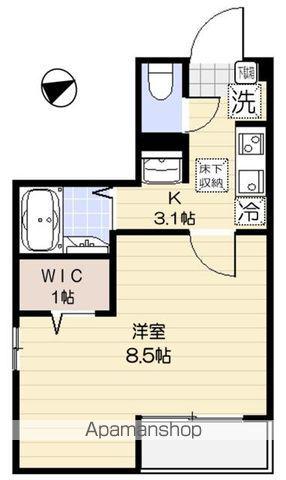 スターライト松戸(1K/1階)の間取り写真