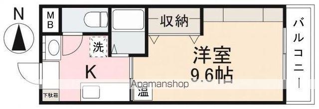 フォルテ福岡町(1K/1階)の間取り写真