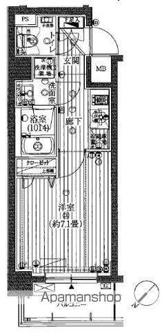 プレールドゥーク月島 2階階 間取り