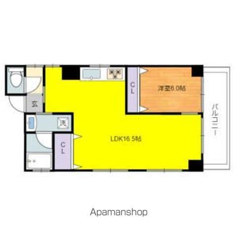 メゾン泉(1LDK/4階)の間取り写真