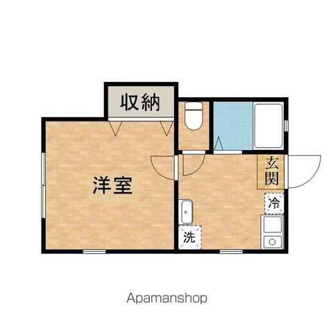 DOME TAMA E棟 ドーム多摩E(1DK/2階)の間取り写真