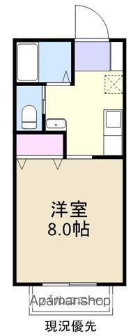 アトリアB(1K/1階)の間取り写真