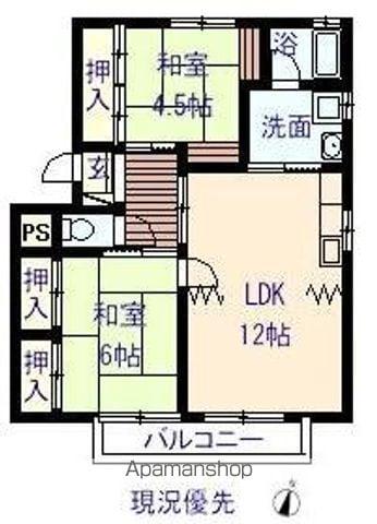 コーポNEWナガタ(2LDK/1階)の間取り写真