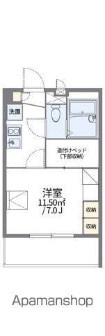 レオパレス長筬(1K/1階)の間取り写真