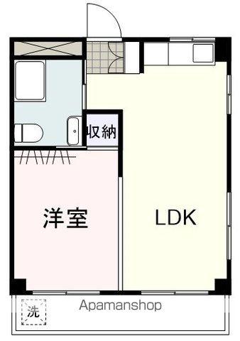 グランディール住吉(ワンルーム/2階)の間取り写真