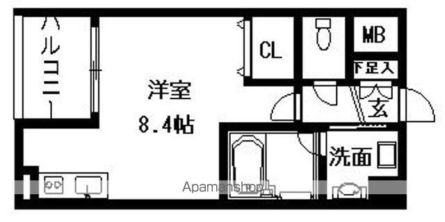 CITY SPIRE 名駅北(ワンルーム/2階)の間取り写真