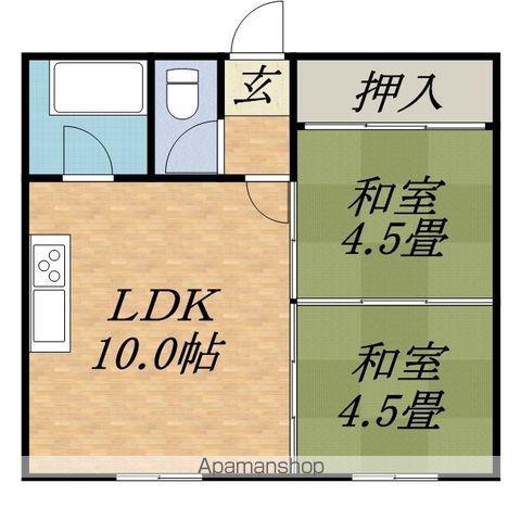 ライラックマンション屯田(2LDK/2階)の間取り写真