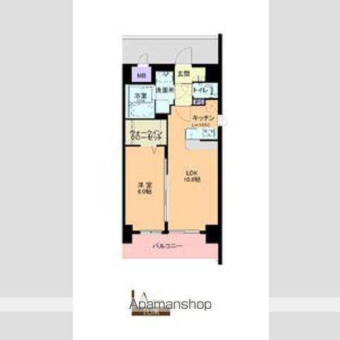 ル セルクル(1LDK/6階)の間取り写真