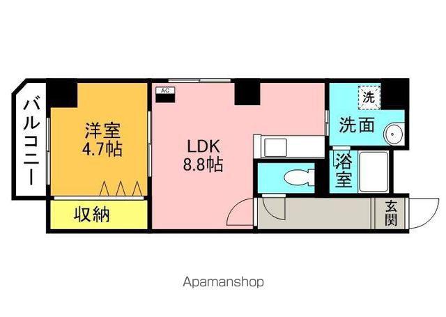 サムティレジデンス札幌駅前(1LDK/8階)の間取り写真