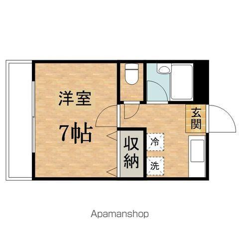 ハウスミント(1K/1階)の間取り写真