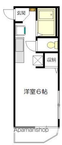 ステラーI(1K/1階)の間取り写真