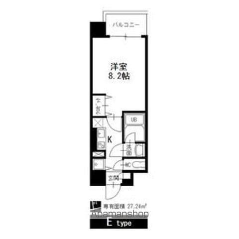 グレイス大須(1K/5階)の間取り写真