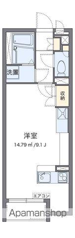 ミランダクオーレ(ワンルーム/2階)の間取り写真