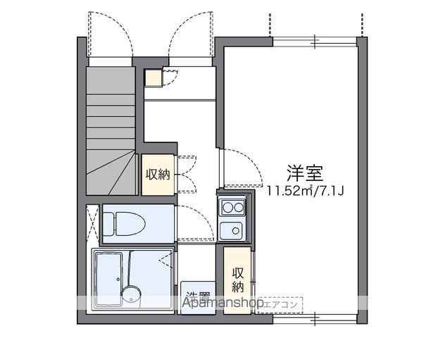 レオネクストファーストリッチ(1K/1階)の間取り写真