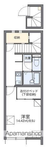 レオネクストえぼし(1K/2階)の間取り写真